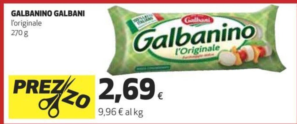 Offerta Galbanino Galbani 270 G Nel Volantino Di Ipercoop