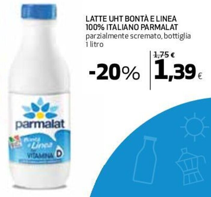 Parmalat Latte Uht Bont E Linea Italiano Parzialmente Scremato