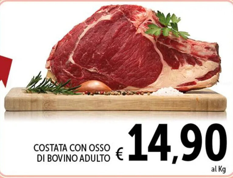 COSTATA CON OSSO DI BOVINO ADULTO Offerta Di Spazio Conad