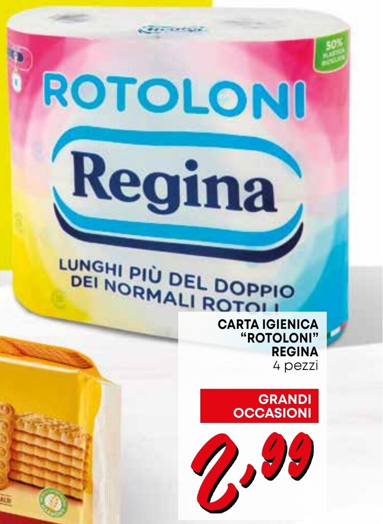 Carta Igienica Rotoloni Regina Pezzi Offerta Di Borello Supermercati