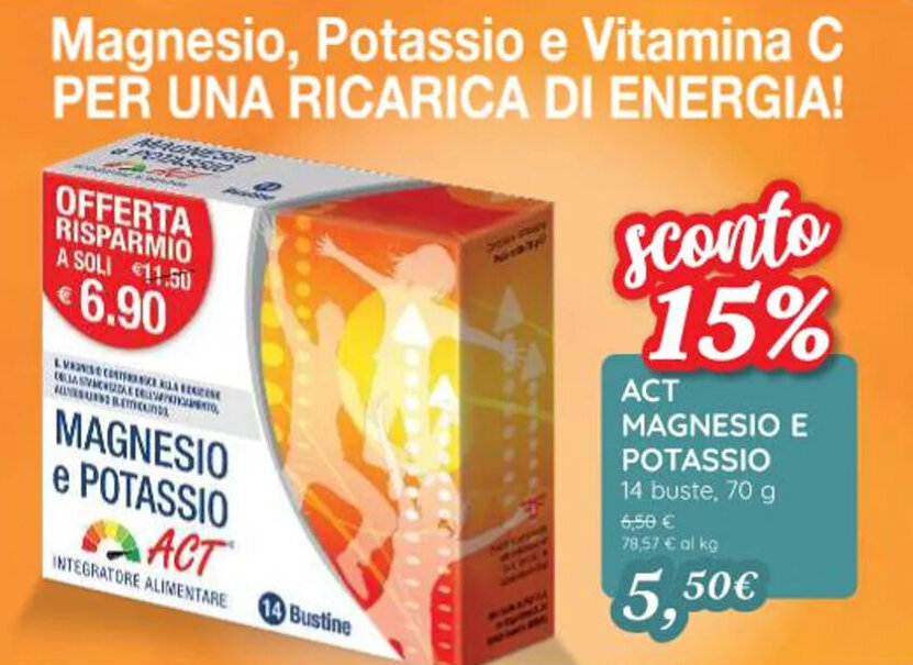 Offerta Act Magnesio E Potassio Buste G Di Coop