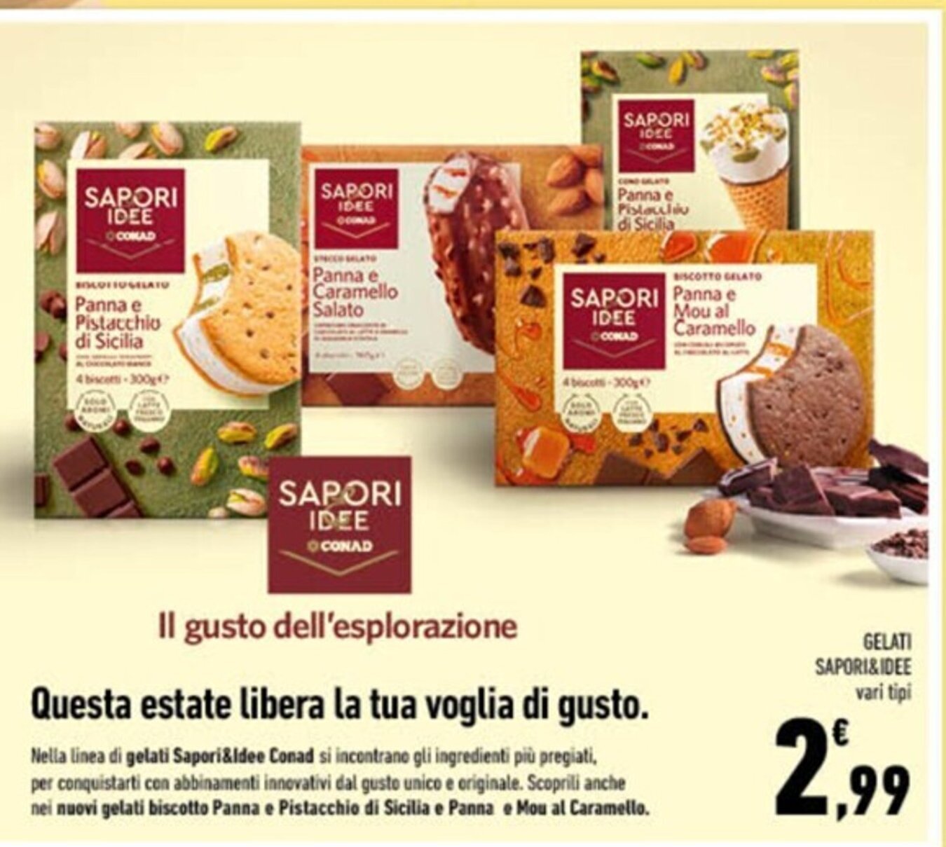 Gelati Sapori Idee Vari Tipi Offerta Di Conad