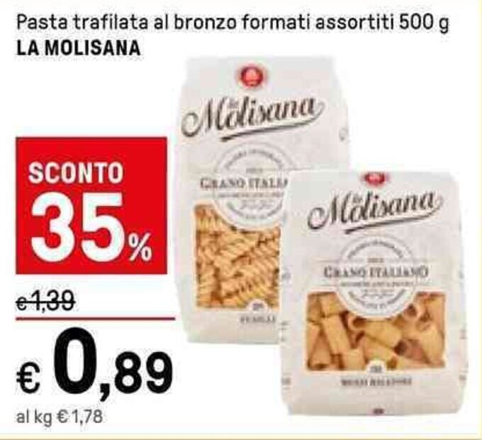 Pasta Trafilata Al Bronzo Formati Assortiti G La Molisana Offerta