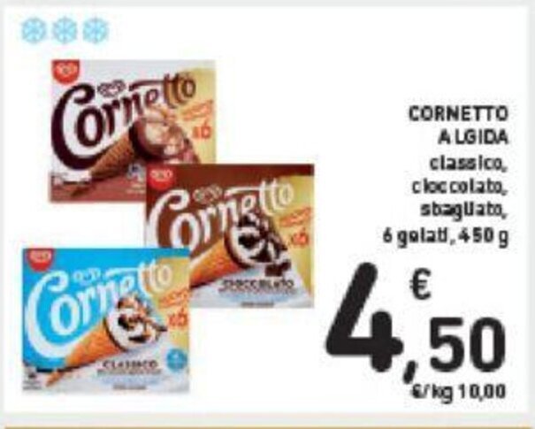 Offerta Cornetto Algida Classico Cloccolato Gelati G Nel