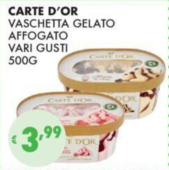 Carte D Or Vaschetta Gelato Affogato Vari Gusti G Offerta Di Et