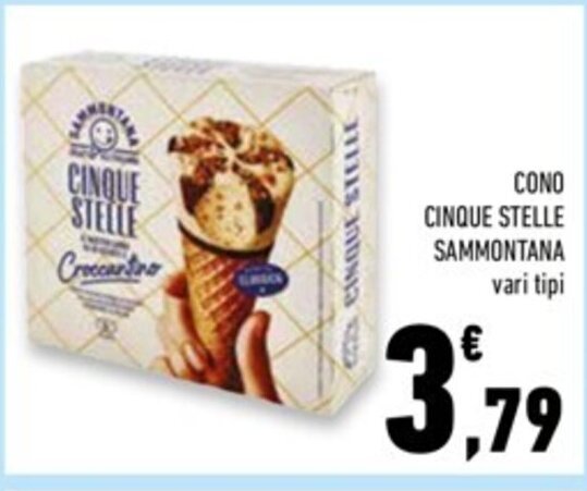 Cono Cinque Stelle Sammontana Vari Tipi Offerta Di Conad Superstore