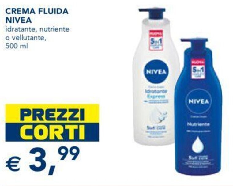 Crema Fluida Nivea Idratante Nutriente O Vellutante Ml Offerta Di