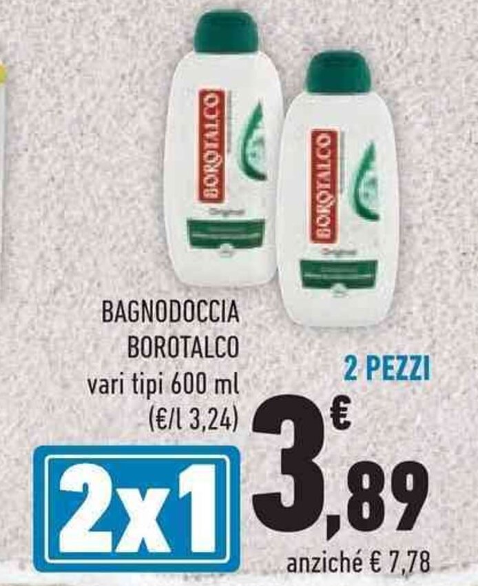 BAGNODOCCIA BOROTALCO Vari Tipi 600 Ml Offerta Di Conad