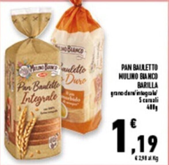 PAN BAULETTO MULINO BIANCO BARILLA 400g Offerta Di Conad Superstore