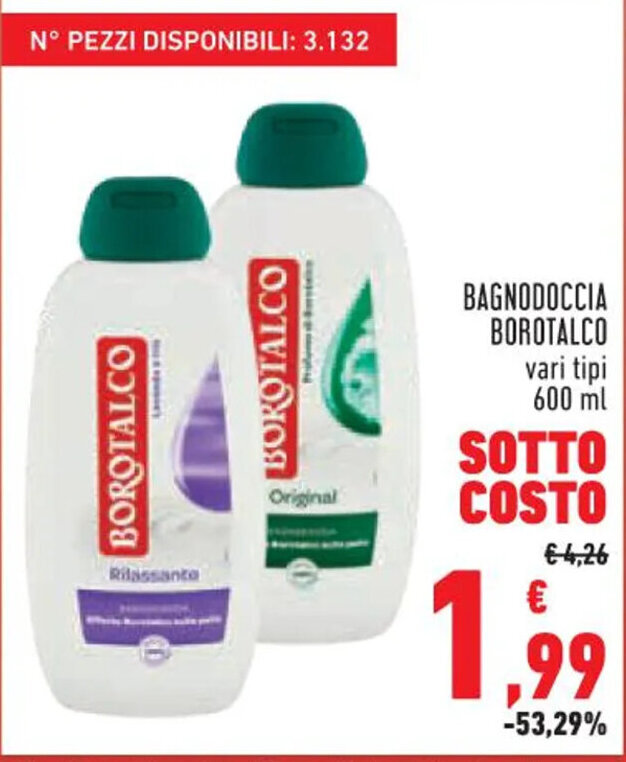 Bagnodoccia Borotalco Vari Tipi Ml Offerta Di Conad Margherita