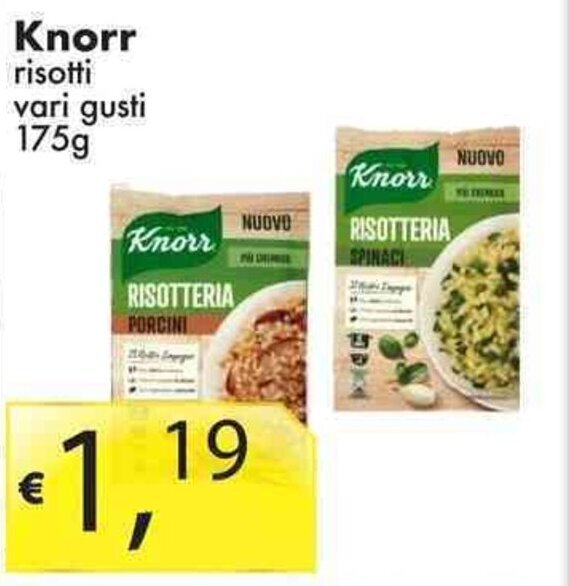 Offerta Knorr Risotti Vari Gusti 175 G Nel Volantino Di Sugros