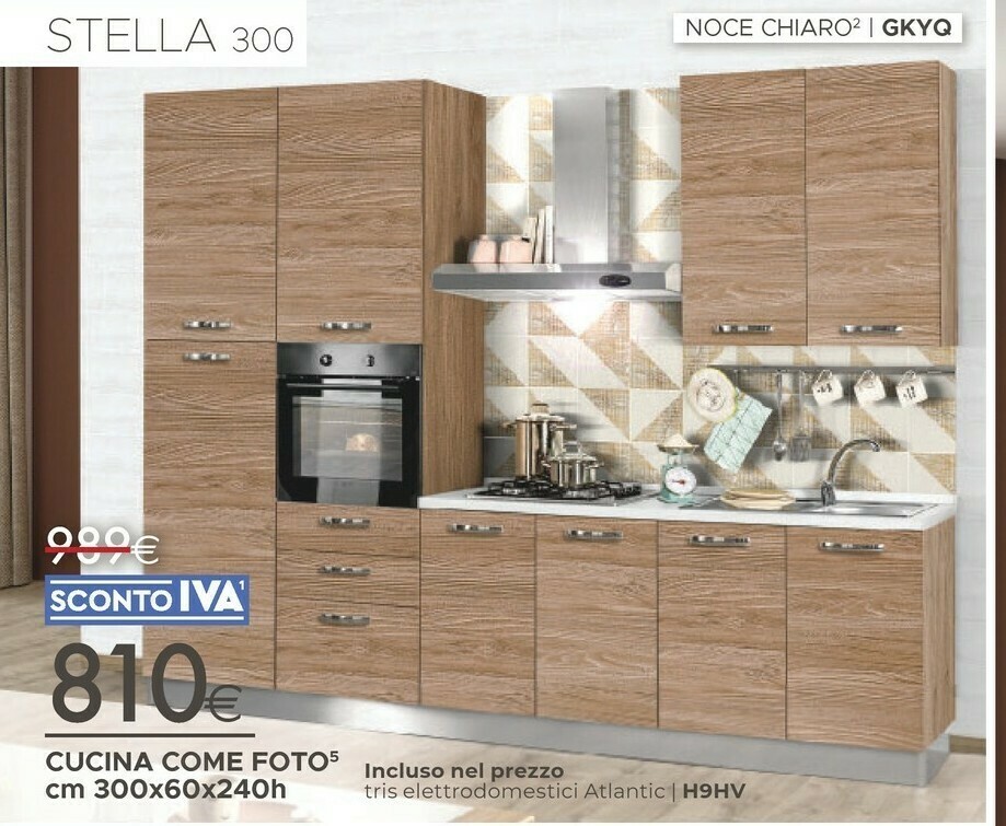 Offerta Noce Chiaro Cucina Nel Volantino Di Mondo Convenienza