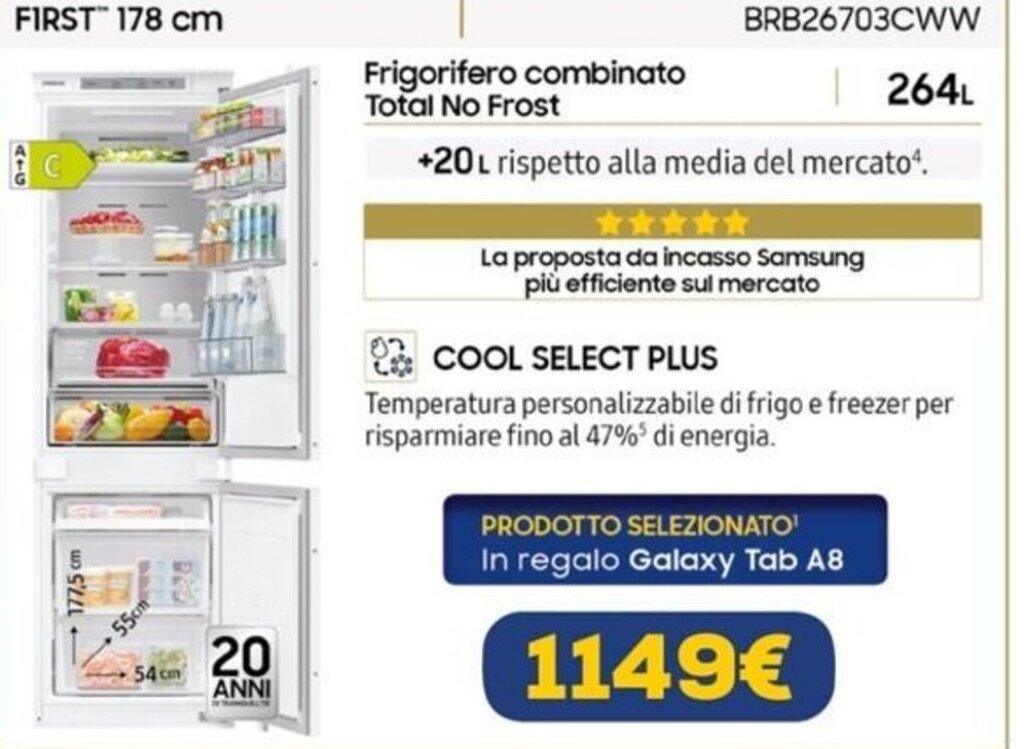 Frigorifero Combinato Total No Frost L Offerta Di Euronics