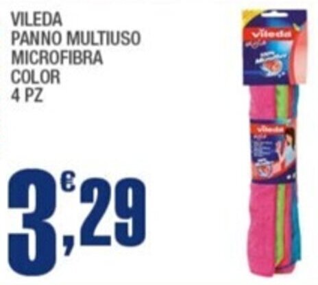 Offerta Vileda Panno Multiuso Microfibra Color Pz Nel Volantino Di