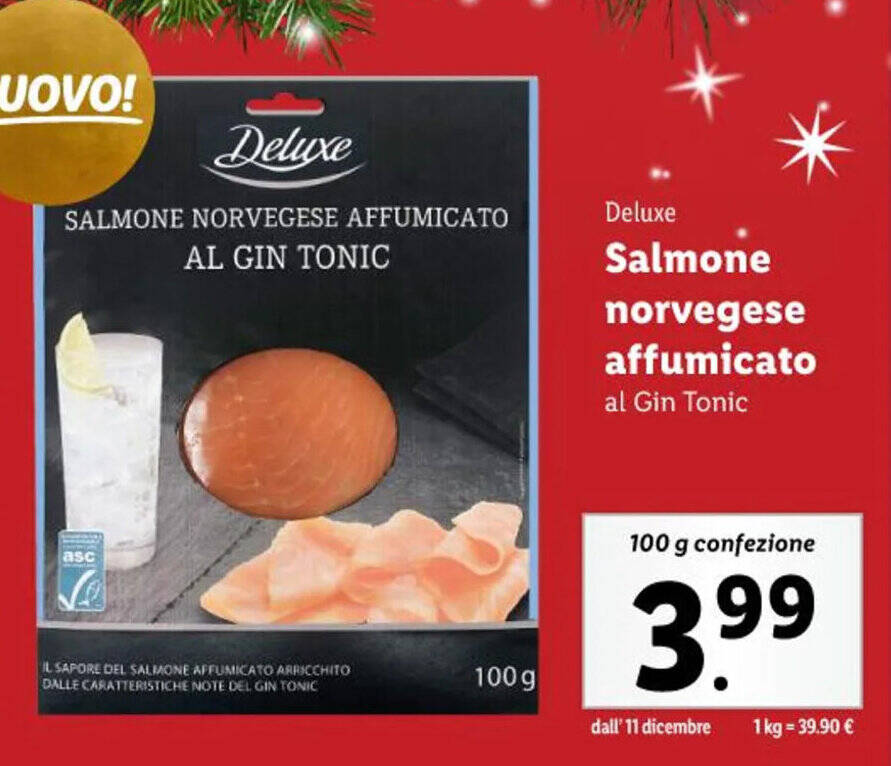 Deluxe Salmone Norvegese Affumicato Al Gin Tonic G Offerta Di Lidl