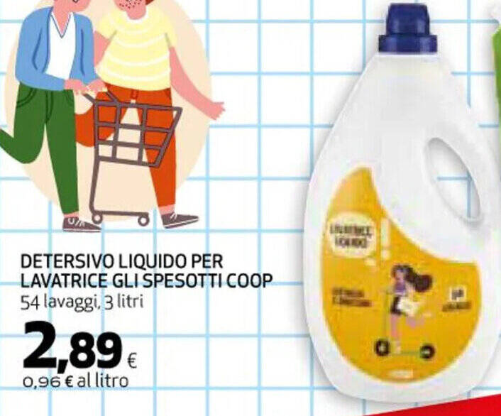 Offerta Detersivo Liquido Per Lavatrice Gli Spesotti Coop Lavaggi