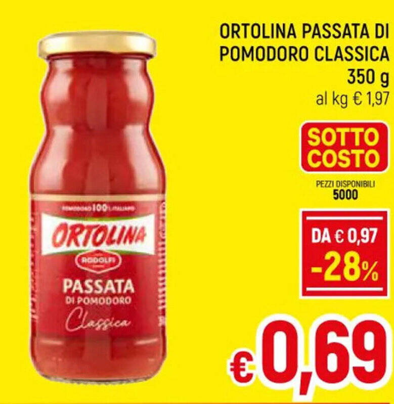 Ortolina Passata Di Pomodoro Classica G Offerta Di Famila Market