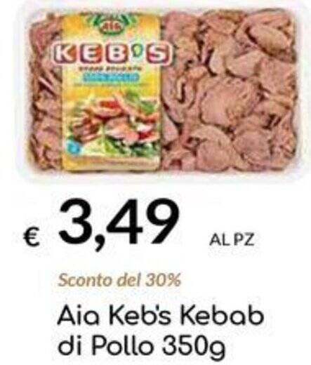 Aia Keb S Kebab Di Pollo 350g Offerta Di Carni E Affini Supermercati