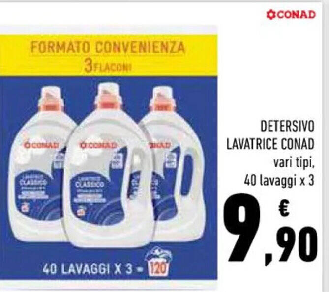 Detersivo Lavatrice Conad Vari Tipi Lavaggi X Offerta Di Conad