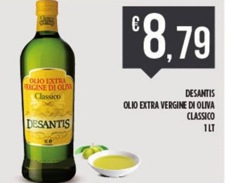 Desantis Olio Extra Vergine Di Oliva Classico Lt Offerta Di Euroesse