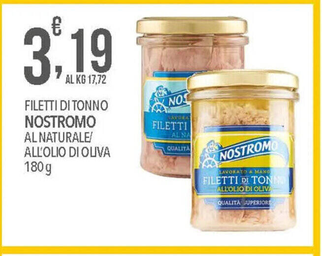 Filetti Di Tonno Nostromo Al Naturale All Olio Di Oliva G Offerta Di