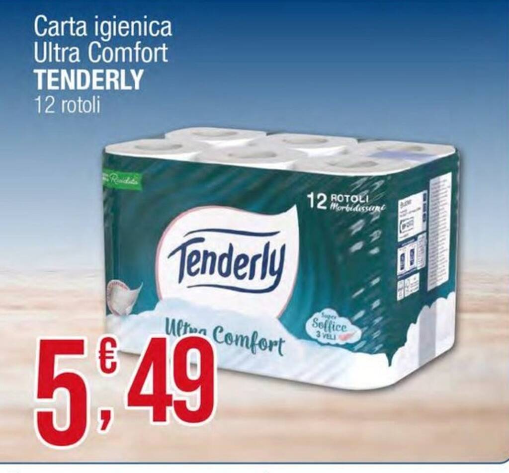 Carta Igienica Ultra Comfort Tenderly Rotoli Offerta Di Sidis