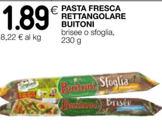 Offerta Pasta Fresca Rettangolare Buitoni Brisee O Sfoglia G Nel