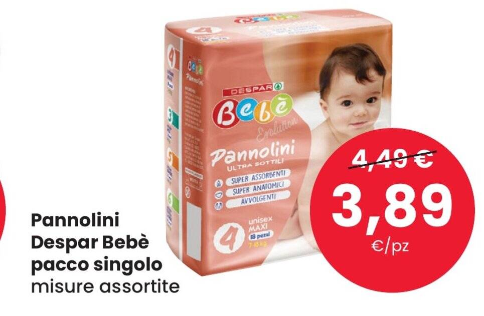 Offerta Pannolini Despar Beb Pacco Singolo Nel Volantino Di Eurospar