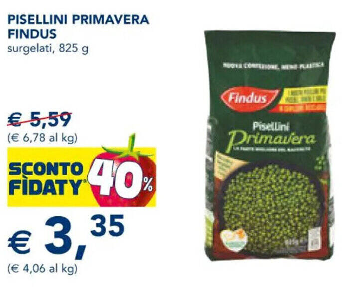 Pisellini Primavera Findus Surgelati G Offerta Di Esselunga