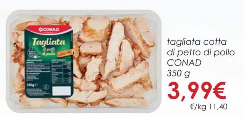 Tagliata Cotta Di Petto Di Pollo Conad G Offerta Di Conad