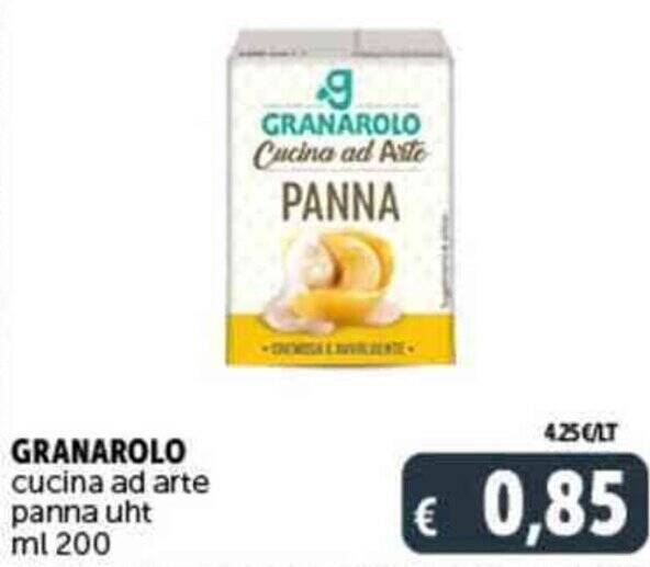 GRANAROLO Cucina Ad Arte Panna Uht Ml 200 Offerta Di Deco Supermercati