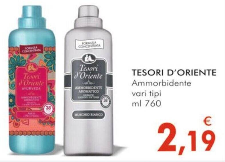 Tesori D Oriente Ammorbidente Vari Tipi Ml Offerta Di Igiene Vanit