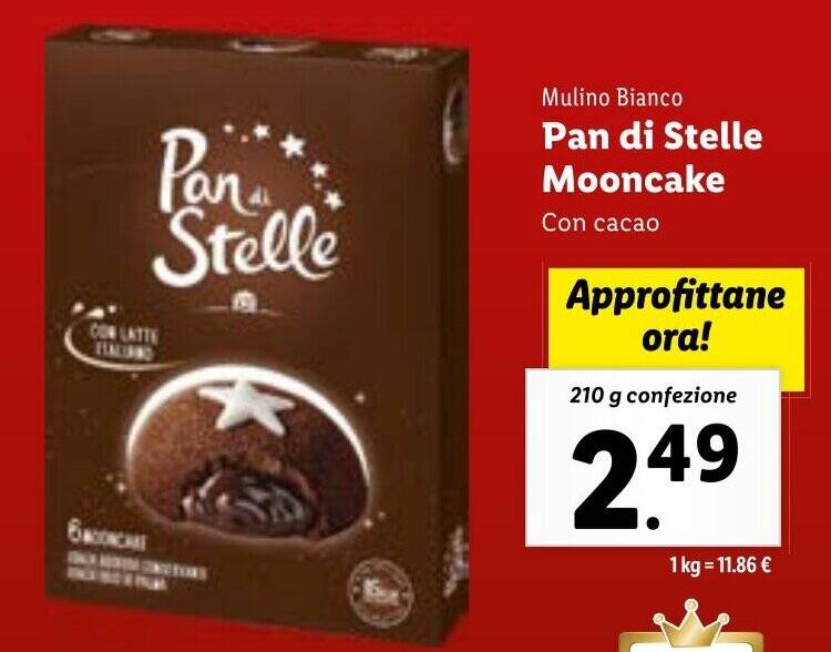 Mulino Bianco Pan Di Stelle Mooncake Con Cacao 210 G Confezione Offerta