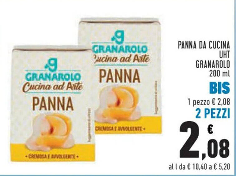 Offerta Panna Da Cucina Uht Granarolo Ml Nel Volantino Di Conad