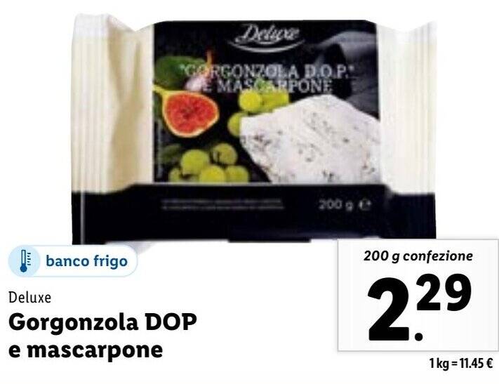 Deluxe Gorgonzola Dop E Mascarpone G Confezione Offerta Di Lidl