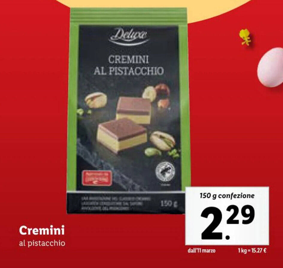 Cremini Al Pistacchio G Confezione Offerta Di Lidl