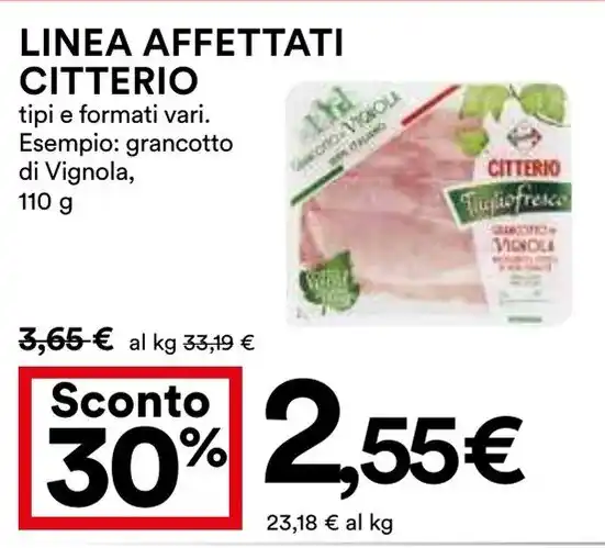 LINEA AFFETTATI CITTERIO Tipi E Formati Vari Esempio Grancotto Di