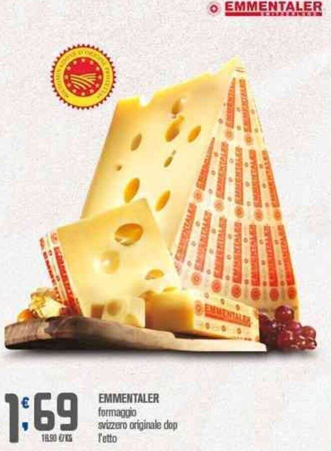 Emmentaler Formaggio Svizzero Originale Dop Offerta Di Ottimo Market