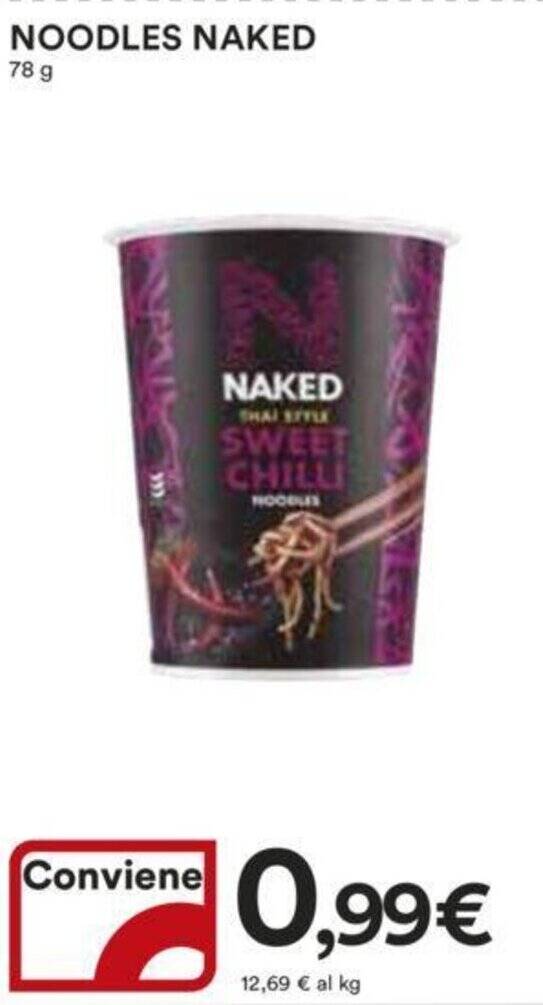 Offerta NOODLES NAKED 78 G Nel Volantino Di Ipercoop