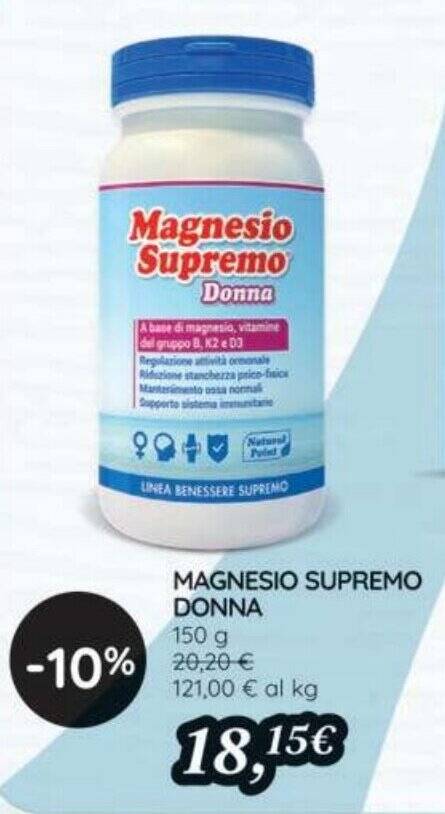 Offerta MAGNESIO SUPREMO DONNA 150 G Di Coop