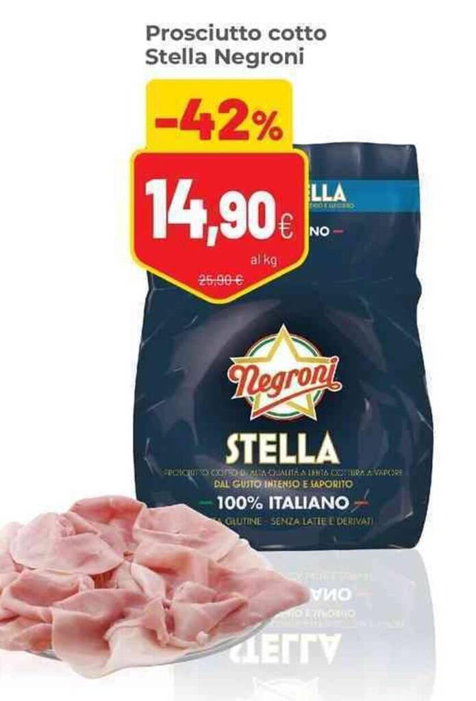 Offerta Prosciutto Cotto Stella Negroni Nel Volantino Di Coop Famiglia