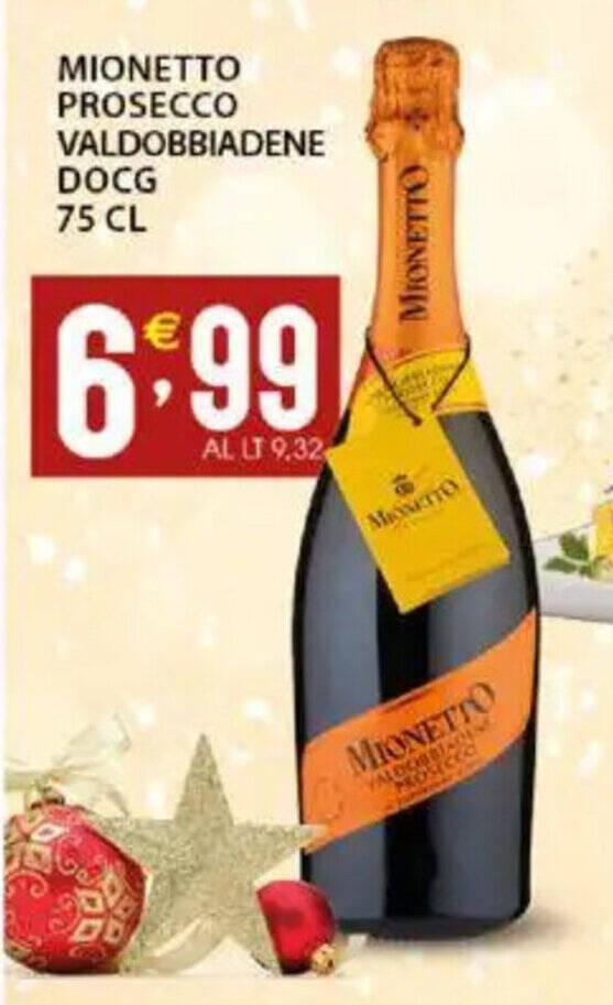 Offerta Mionetto Prosecco Valdobbiadene Docg 75 Cl Nel Volantino Di Sisa