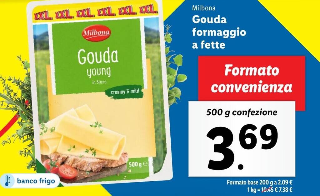 Offerta Milbona Gouda Formaggio A Fette G Nel Volantino Di Lidl