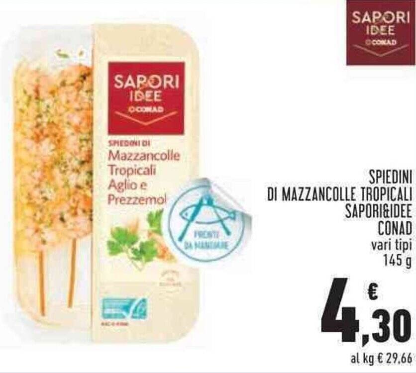 Offerta Spiedini Di Mazzancolle Tropicali Sapori Idee Conad Vari Tipi