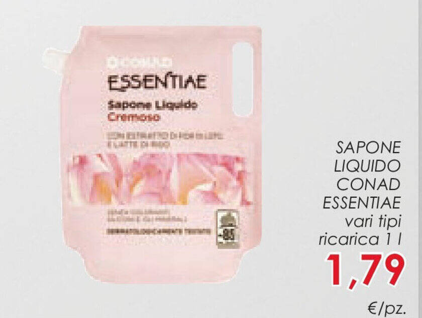 Offerta Sapone Liquido Conad Essentiae Vari Tipi Ricarica Nel