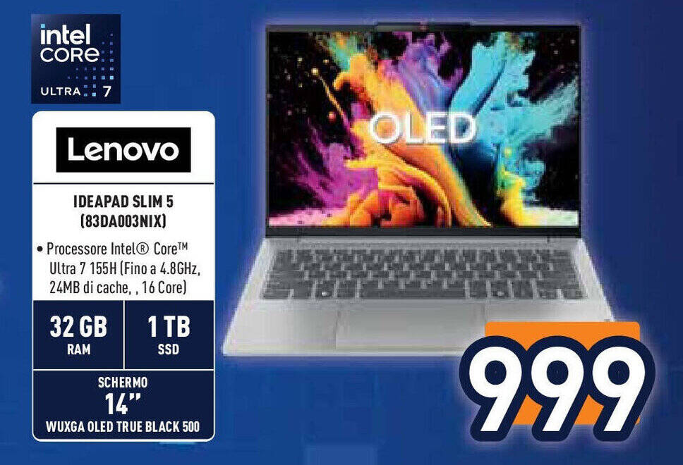 Offerta Lenovo Ideapad Slim Da Nix Nel Volantino Di Unieuro