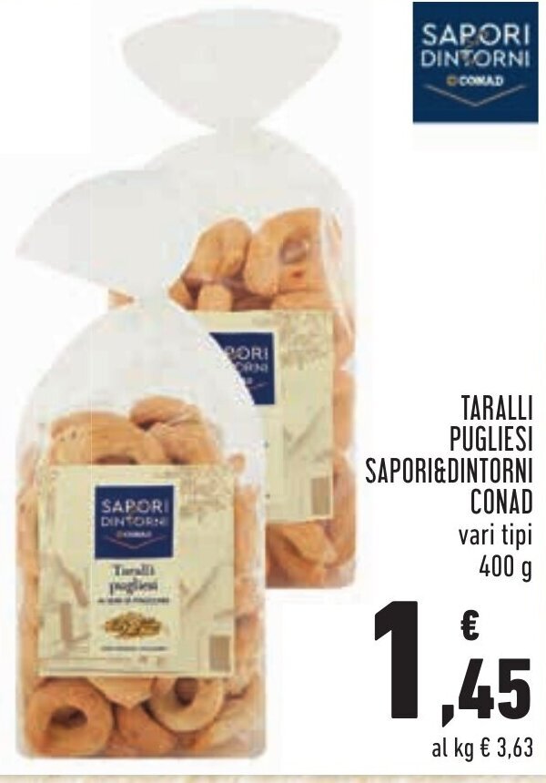 Conad Sapori Dintorni Taralli Pugliesi 400g Offerta Di Conad Margherita