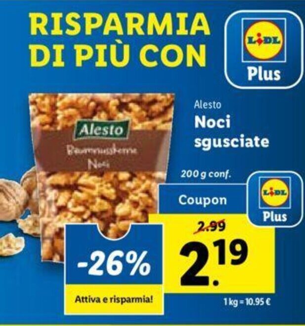 Offerta Alesto Noci Sgusciate G Nel Volantino Di Lidl