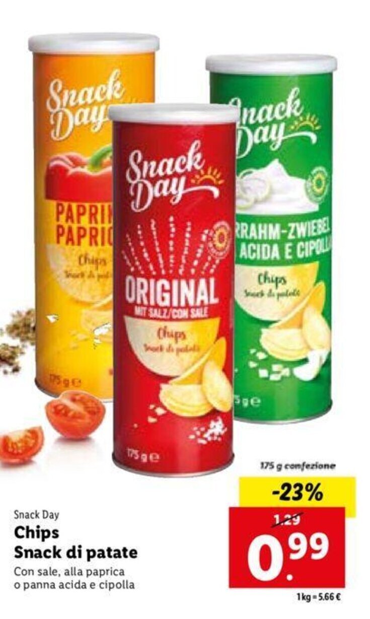 Snack Day Chips Snack Di Patate 175 G Offerta Di Lidl