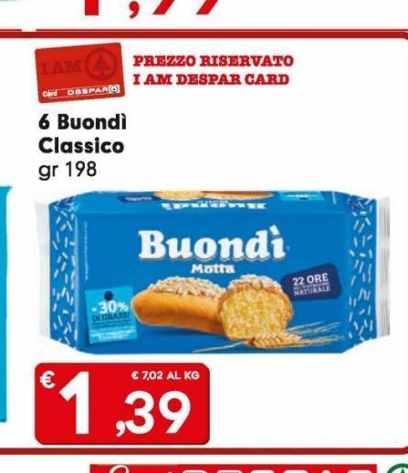 Offerta 6 Buondi Classico Motta Nel Volantino Di DeSpar Express